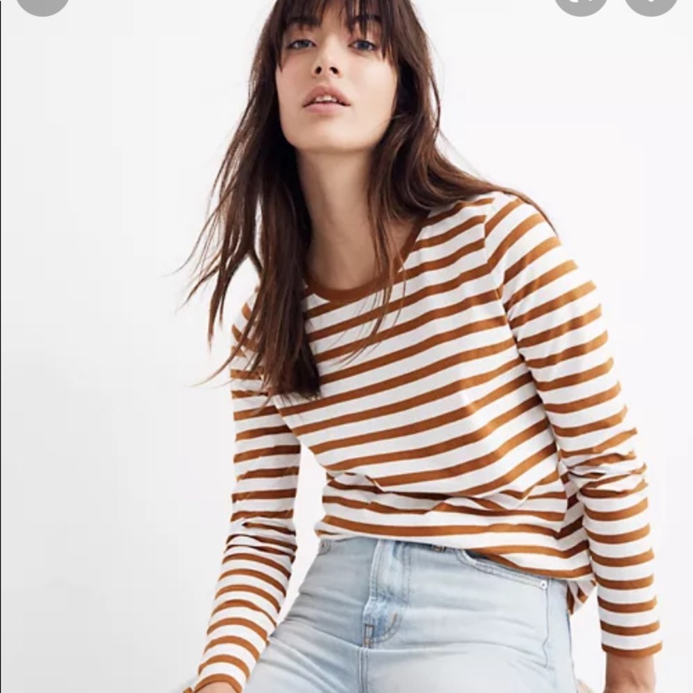 Madewell northside long sleeve vintage tee in stripe